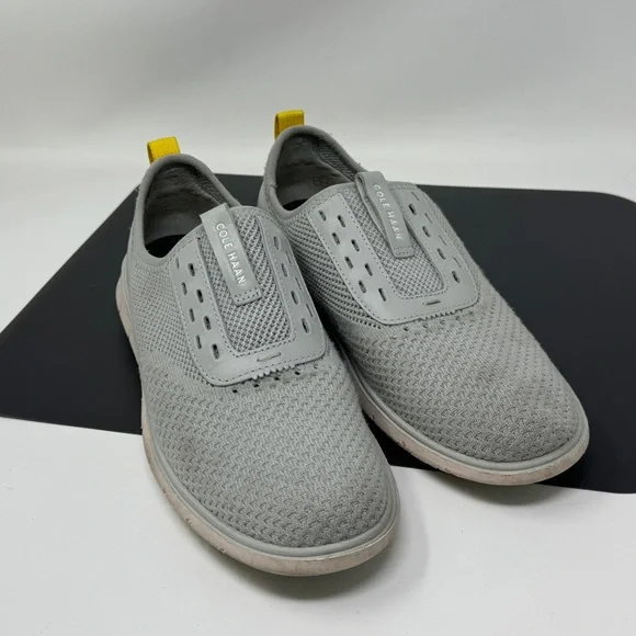 Cole haan zerogrand stitch lite sneakers gray pink womens size 8 - Picture 3 of 6